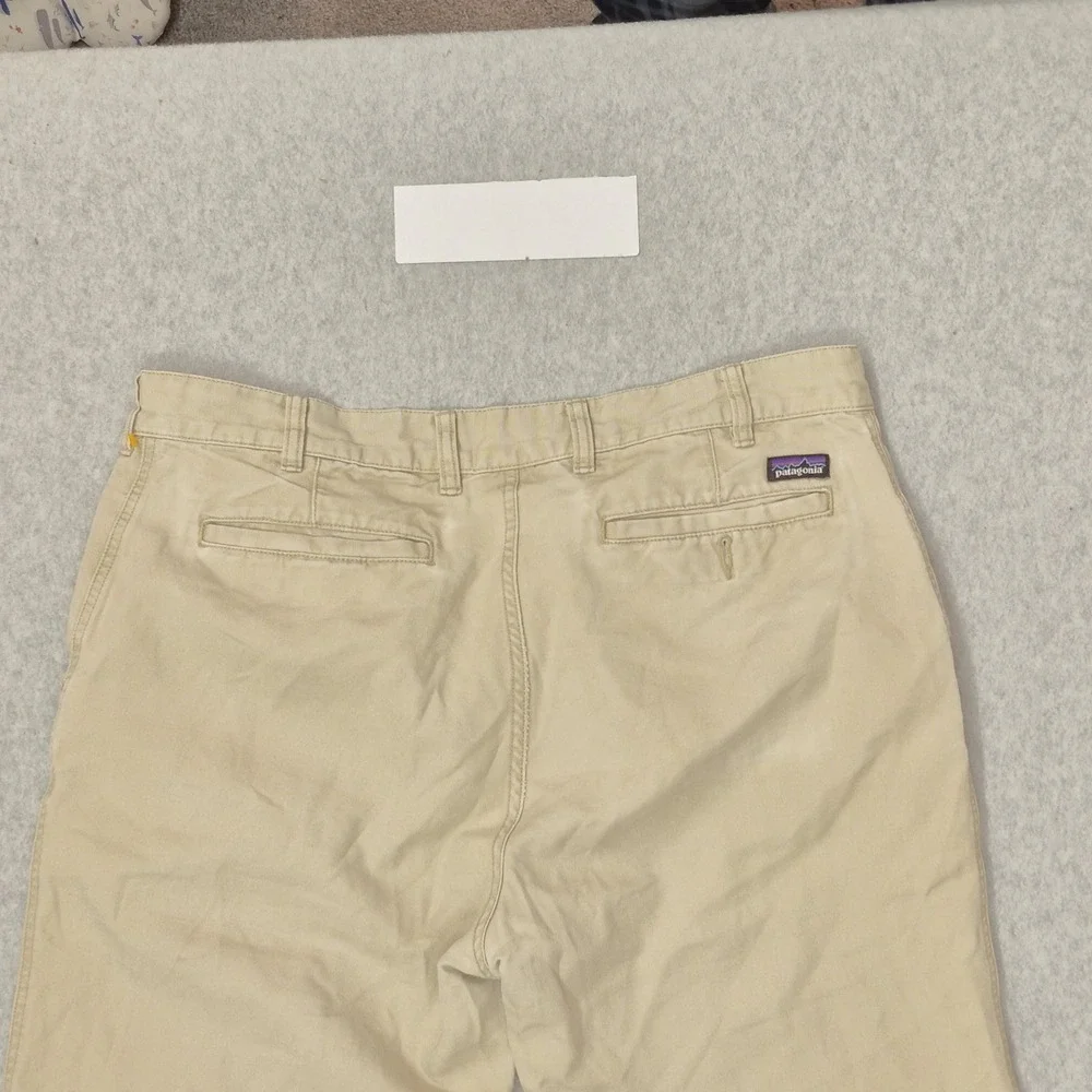 Patagonia Men Pants 34 REG Beige Chino Duck Organic Cotton 30